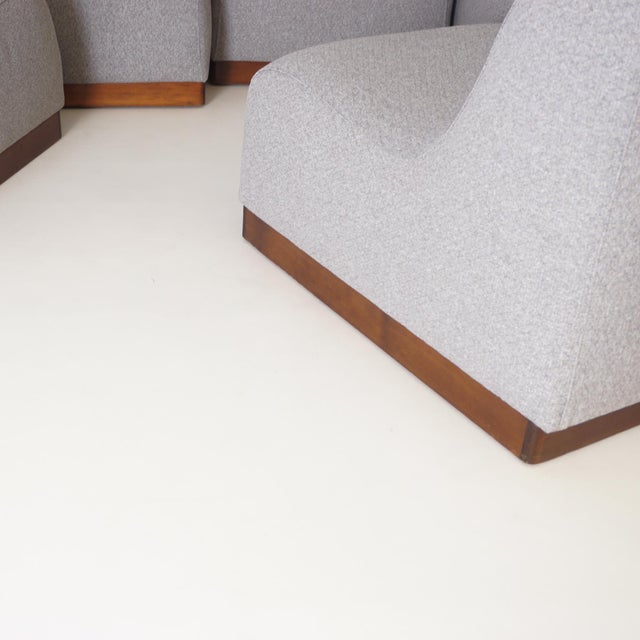 Brown Italian Modular Sofa, 1970s, Set of 5 For Sale - Image 8 of 14