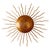 Spanish Solar Crown Sunburst Wall Light in Gilt Metal, 1950s For Sale - Image 10 of 10