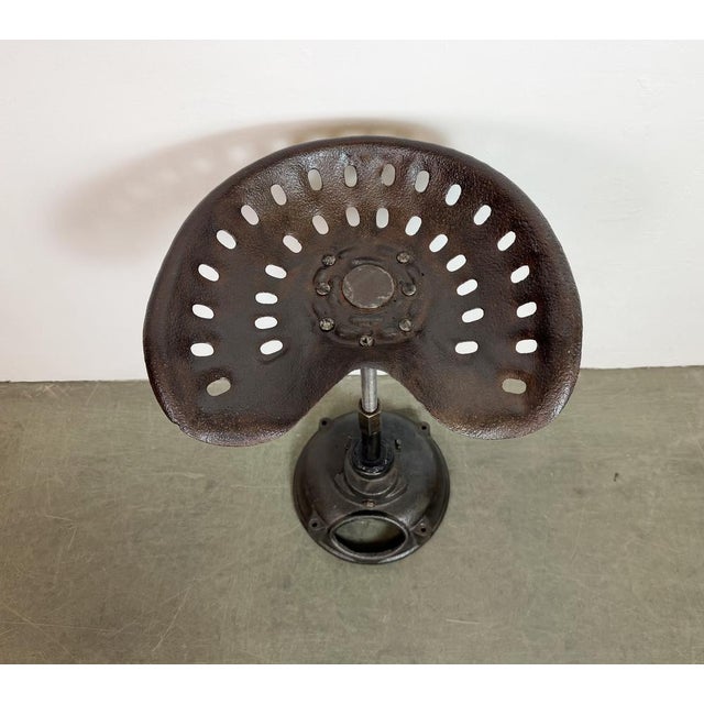 Vintage Industrial Swivel Chair, 1950s For Sale - Image 9 of 18