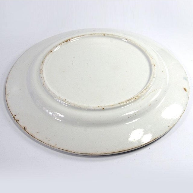 Ceramic 20th Century French Hand-Painted Kobalt Plate from St. Clemente For Sale - Image 7 of 8