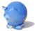 Mid-Century Modern Vintge Murano Seguso Vetri d'Arte Opal Sky Blue Italian Art Glass Pig Figurine Sculpture With Origial Label For Sale - Image 3 of 8