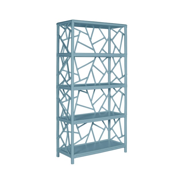 Enhance your space with stylish Tiffany Etagere! Crafted with a contemporary rattan frame, this piece seamlessly blends...