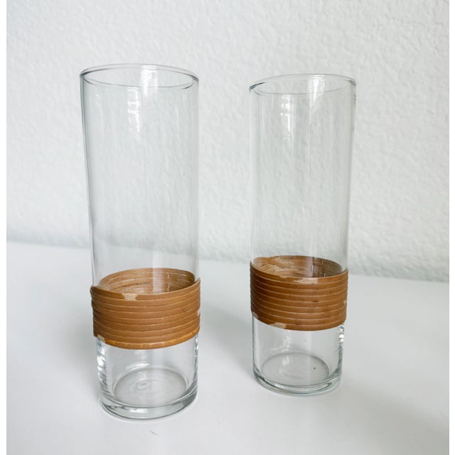 1940s Carl Auböck Rattan Wrapped Drinking Glasses- Set of 4 For Sale In Sacramento - Image 6 of 8