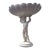 Vintage Italian White Ceramic Putto Shell Compote Bowl / Figural Centerpiece, 14" For Sale