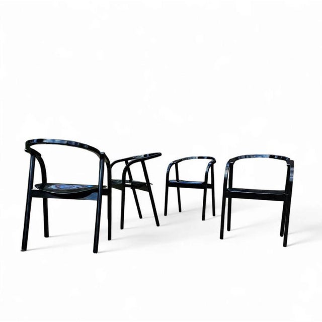 Otto Chairs by Werther Toffoloni for Ibis, 1981, Set of 4 For Sale - Image 16 of 18
