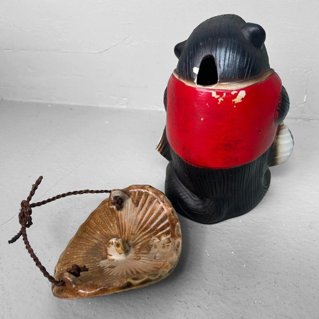 Vintage Ceramic Tanuki Figurine, 1960s For Sale - Image 9 of 10