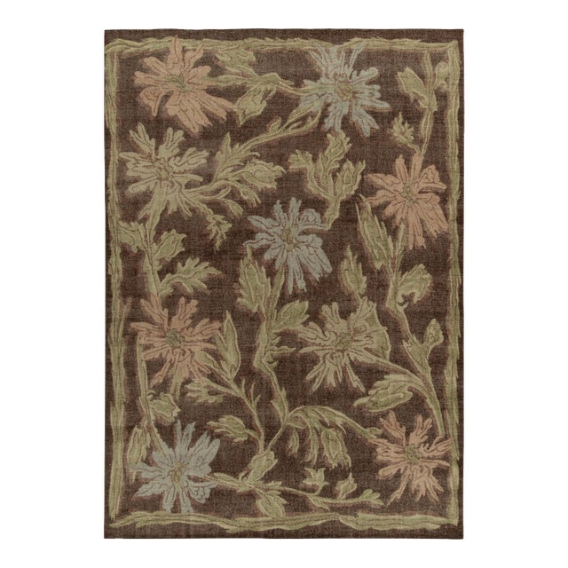 Rug & Kilim’s Oversized Deco Flower Rug, 12x14 For Sale