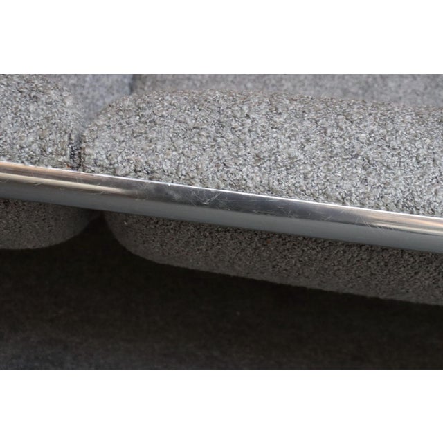 Sling Sofa in Steel and Bouclé by Bruce Hannah and Andrew Morrison for Knoll For Sale - Image 12 of 18