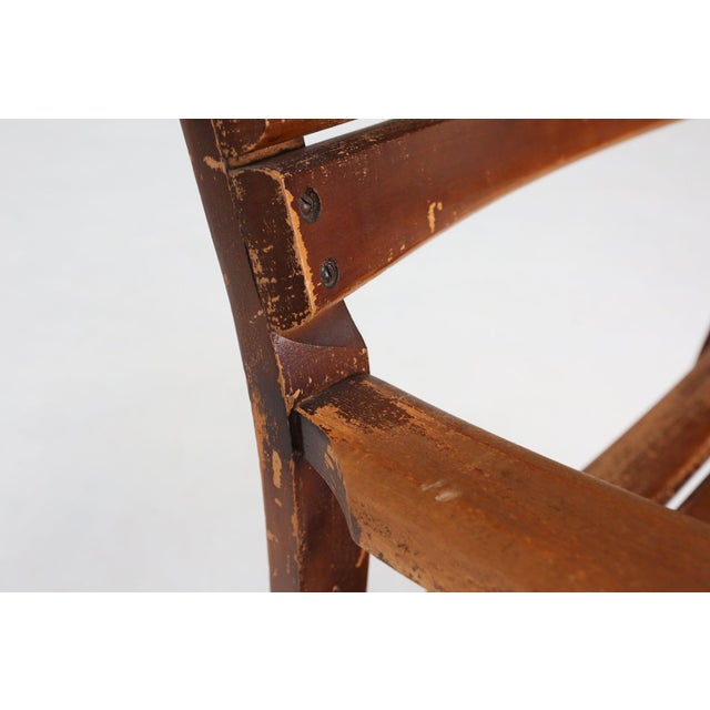 Art Deco Wooden Torck Armchair, France 1930s For Sale - Image 11 of 14