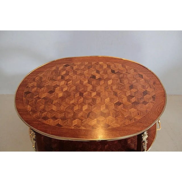 Marquetry Tea Table, 1900s For Sale - Image 3 of 12