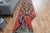 1970s Vintage Handmade Wool Cotton Red Runner Rug For Sale In San Francisco - Image 6 of 11