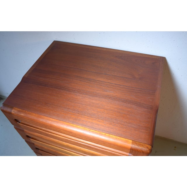 Danish Teak Dresser with Chrome Legs from Kollund Möbler, 1970s For Sale - Image 3 of 7