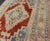 Medallion Vintage Turkish Oushak Turkish in Mid-Century Modern Red, Cream and Light Blue For Sale In Atlanta - Image 6 of 13