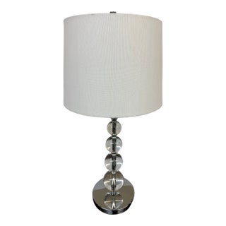 Hollywood Regency Acrylic Orb Table Lamp For Sale