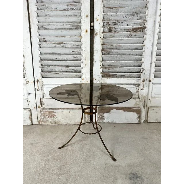 Metal Goldly Metal Side Table, 1970s For Sale - Image 7 of 7