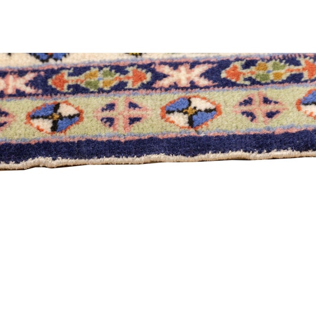 Vintage Hand-Knotted Persian Ardebil Rug 4'6" X 6'7" For Sale - Image 9 of 15