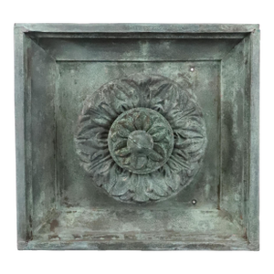 Early 20th Century Copper Architectural Rosette Wall Element
