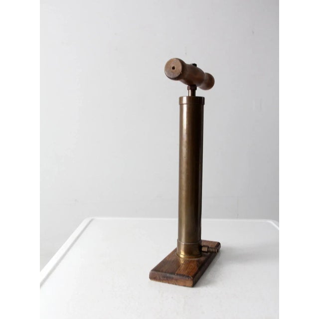 1920s Vintage Brass Bicycle Pump For Sale - Image 5 of 10