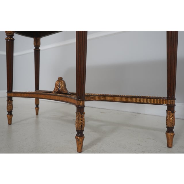 2020s Maitland Smith 3430-824 Marble Top Mahogany Console Table For Sale - Image 5 of 17