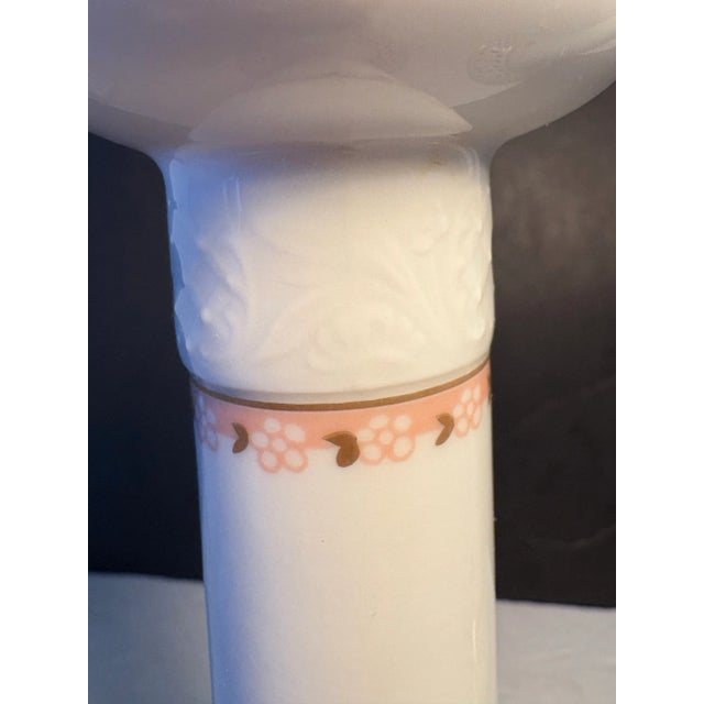 Oscar De La Renta “Royal Poppy” Porcelain Candlesticks – Pair, West Germany For Sale - Image 9 of 10