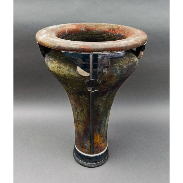 RAKUDO様 Mid 20th Century Robert Sunday Signed Monumental Raku Studio