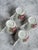 Ceramic Late 19th Century Hand Painted Peonies on Porcelain Leuchtenburg,Germany Demitasse Tea Cups - 4 pcs For Sale - Image 7 of 12