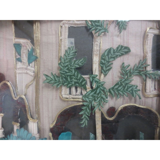 Abstract Expressionism Isabella Stewart Gardner Museum Original Art Fabric Collage For Sale - Image 3 of 4