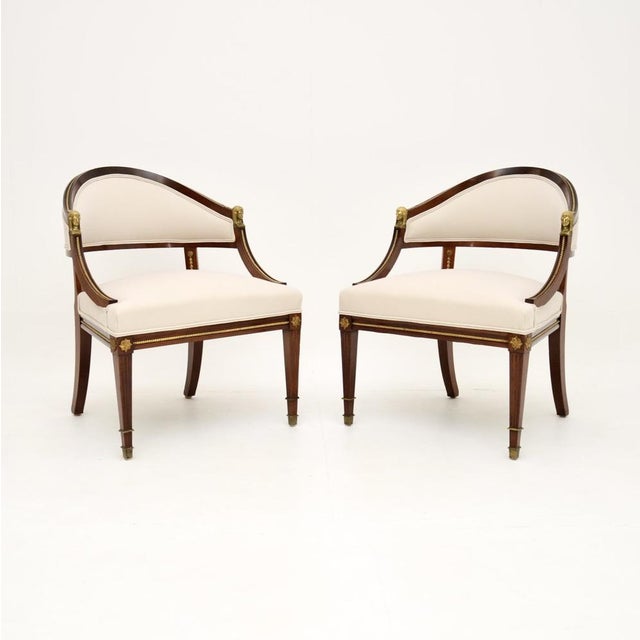 Antique Swedish Neoclassical Armchairs, 1900s, Set of 2 For Sale - Image 11 of 11