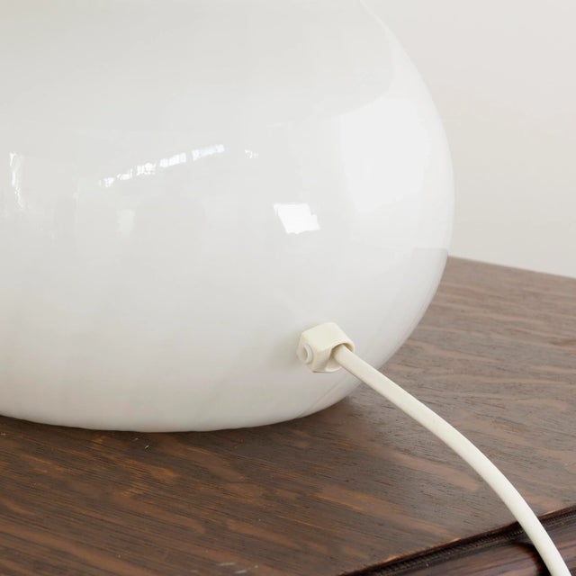 White Filigree Mushroom Lamp in Murano Glass, Italy For Sale - Image 6 of 12