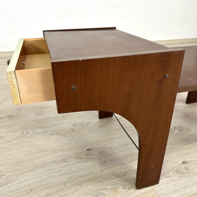 Brown Italian Space Age Side Table For Sale - Image 8 of 8