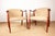 Beige Scandinavian Teak and Fabric New Tyrol Armchairs by Gerhard Berg for Westnofa, 1960, Set of 2 For Sale - Image 8 of 18