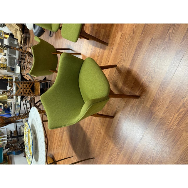 Set of 4 1970’s Walnut Chairs Attributed to Adrian Pearsall For Sale - Image 13 of 14