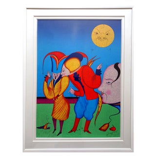 Mikhail Chemiakin, Carnival of St.Petersburg, 1960s, Chromolithograph For Sale