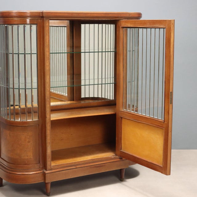 Display Cabinet in Mahogany and Walnut Burl For Sale - Image 3 of 11