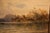 Alfred Metzener, Rowers on a Lake, 19th Century, Oil on Wood, Framed For Sale - Image 5 of 11