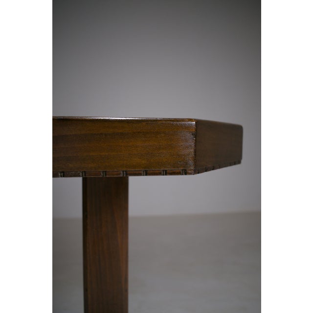 Art Deco Amsterdam School Octagonal Side Table, 1920s For Sale - Image 9 of 18