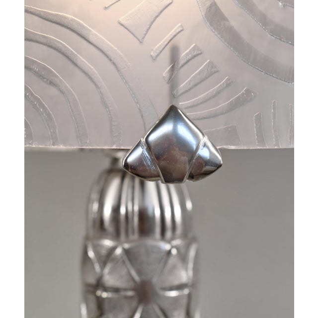 French Art Deco Lamp by Luiz - 1930 France For Sale - Image 13 of 16