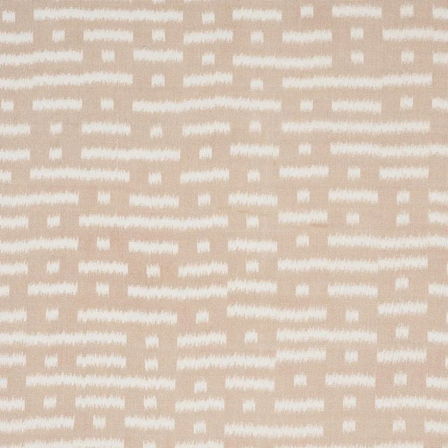 Schumacher Schumacher Abstract Ikat Fabric in Natural For Sale - Image 4 of 4