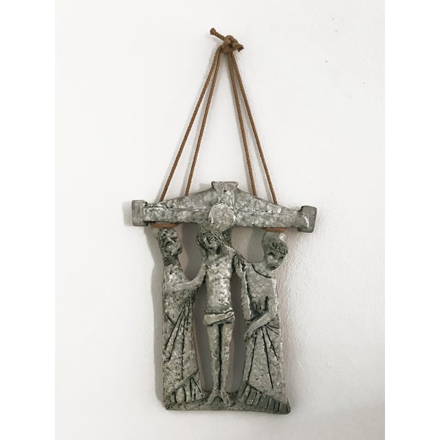 Ceramic Ceramic Sculpture of Christ, 1950s For Sale - Image 7 of 7