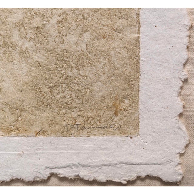 Contemporary Rufino Tamayo, Hombre Con Coraje, Rare Signed Mixografia on Handmade Paper, Pereda 116, 1982 For Sale - Image 3 of 4