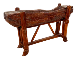 Large French Plant Stand in Oak