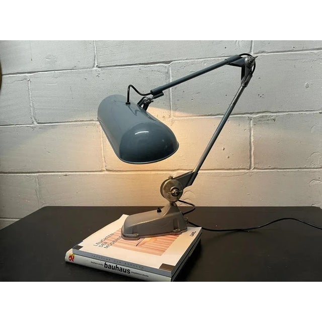 Bauhaus Large Desk Lamp by Ernst Rademacher for Rademacher, 1960s For Sale - Image 3 of 11