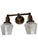 Brass Antique Double Wall Sconce Completely Restored Original Patina For Sale - Image 8 of 8