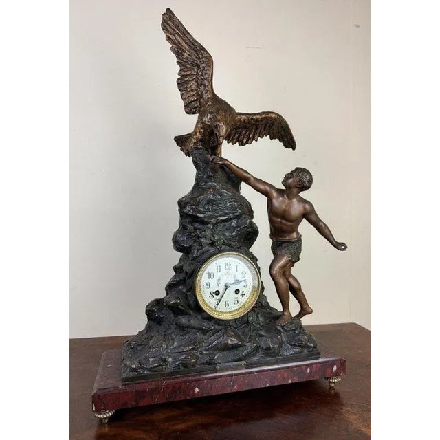 Artist: A Identifier Period: 19th century Style: Napoleon 3rd Condition: Good condition Material: Gilt bronze Width:...