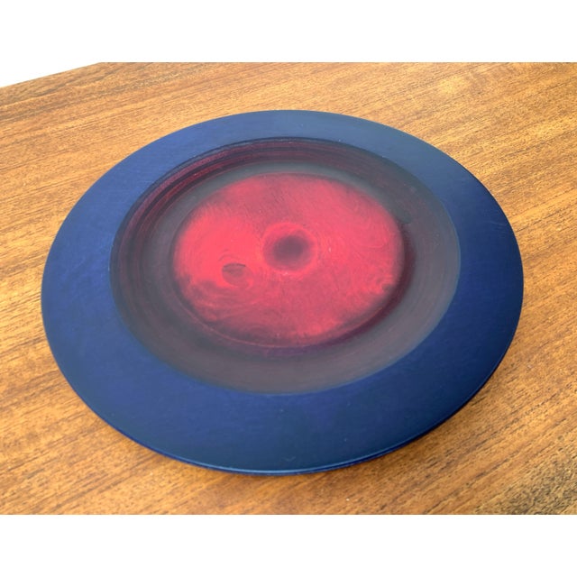 Vintage Finish Birch Deco Plate from Tailio Design, Finland, 1970s For Sale - Image 4 of 14