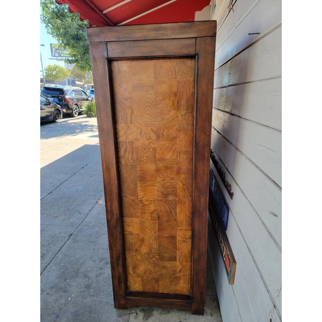 Modern 1990s Modern Wood Highboy Dresser. For Sale - Image 3 of 18