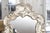 Continental Repoussé Silvered Table Mirror For Sale - Image 4 of 6
