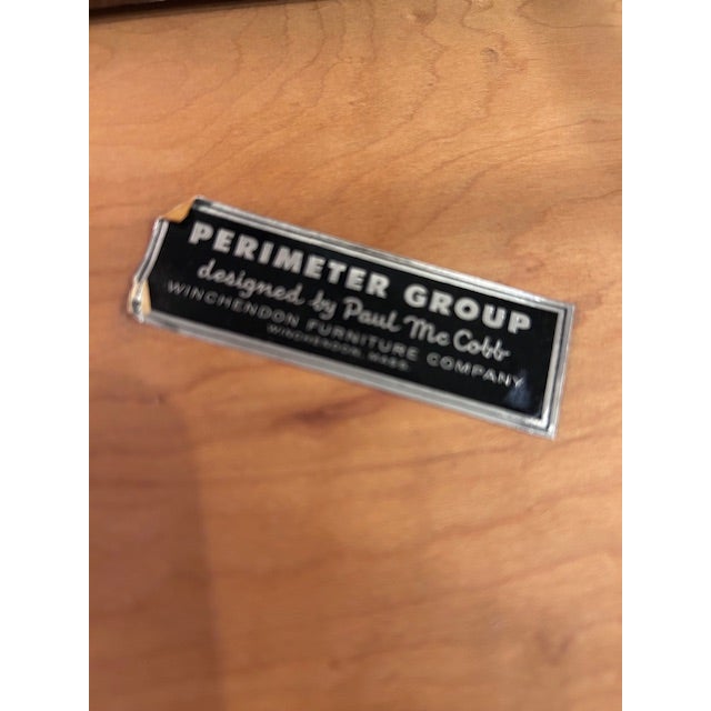 1960s 1960s Paul McCobb Perimeter Group Walnut Leather Side Table For Sale - Image 5 of 12