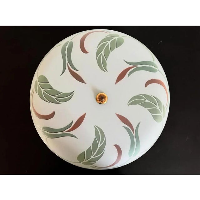 1940s 1940s Art Nouveau Leafy Ceiling Light For Sale - Image 5 of 18