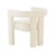 Transitional Sloane Cream Velvet Chair For Sale - Image 3 of 7